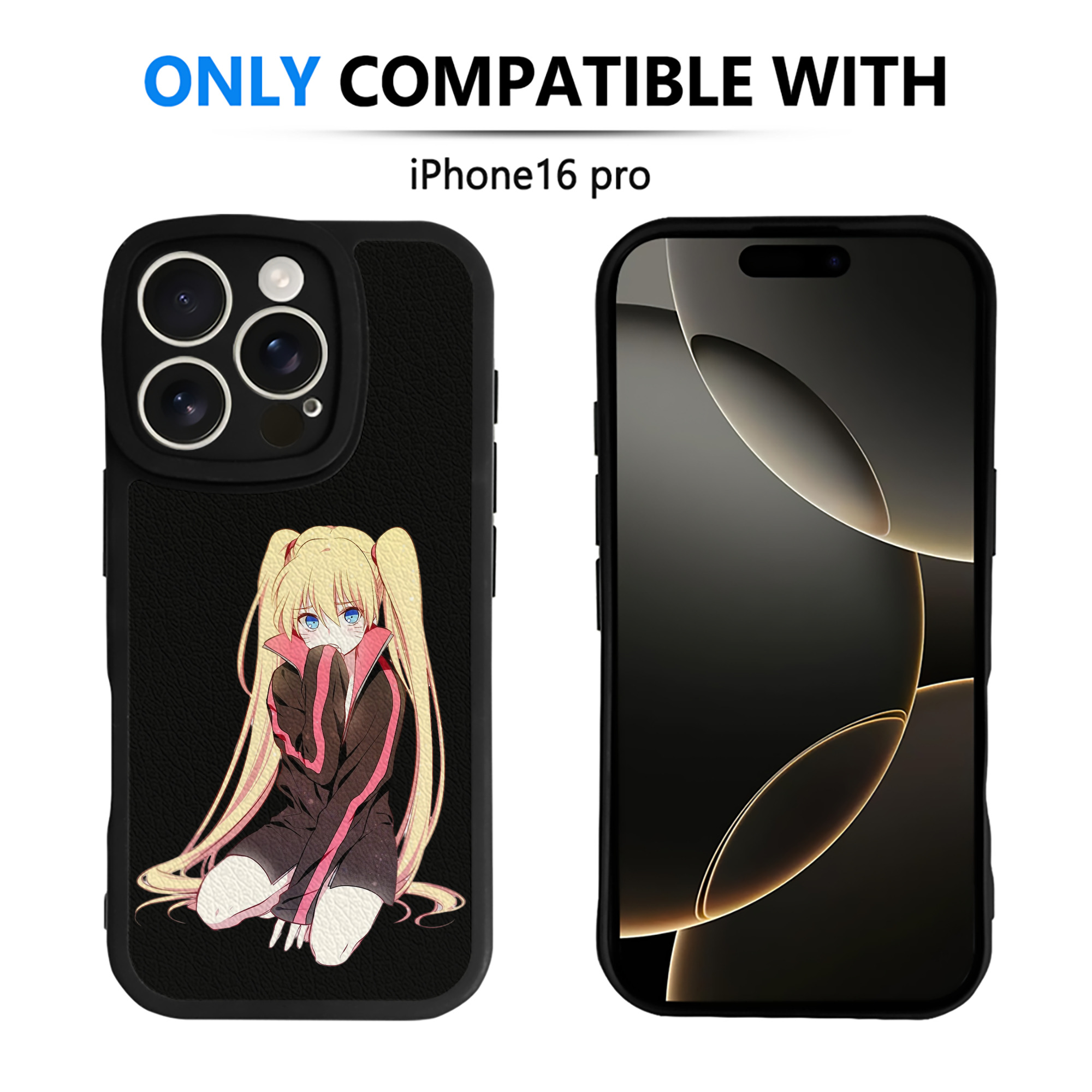 （画像用） NARUTO -ナルト- うずまき ナルト Uzumaki Naruto 【iPhone 16シリーズ対応】シリコンスマホケース（レザー調） 材質：シリコン